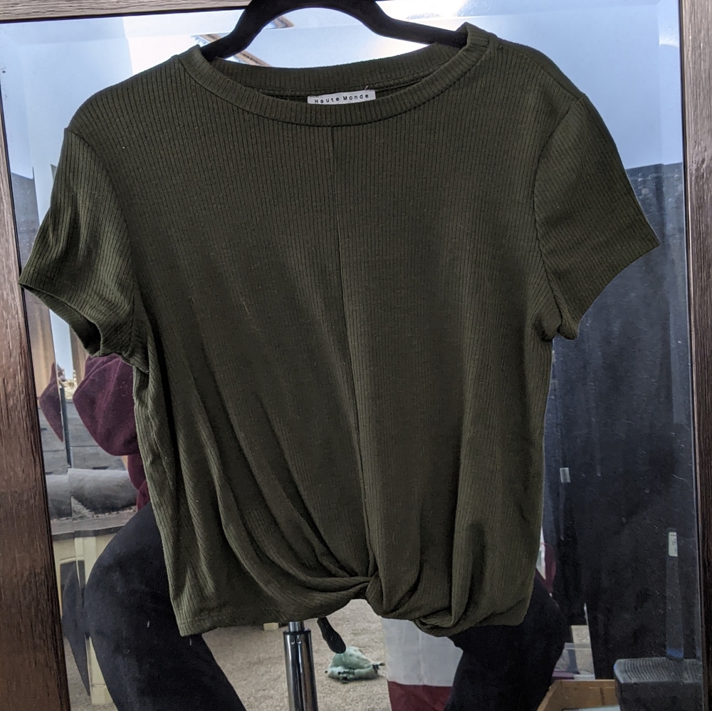 Army green top